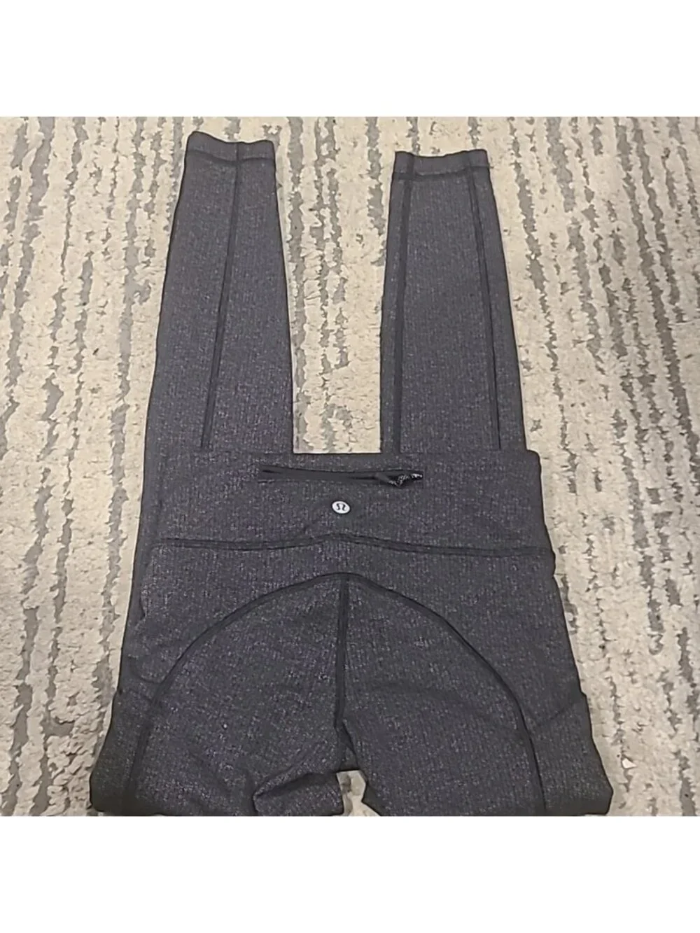 Lululemon Speed Tight IV *Rulu Mini Check Pique Black Heathered Black